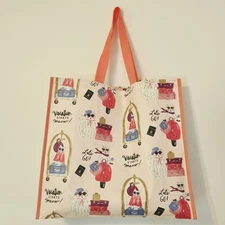 Cats Cat Vacation Starts Meow Luggage Travel Gift Tote Bag New T.J. TJMaxx 