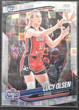 2025 Panini Prizm WNBA LUCY OLSEN RC #104 Silver PANDORA SP + Base Card Mystics
