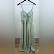 NWT Azazie Alia Formal Gown – Dusty Sage | Size 4