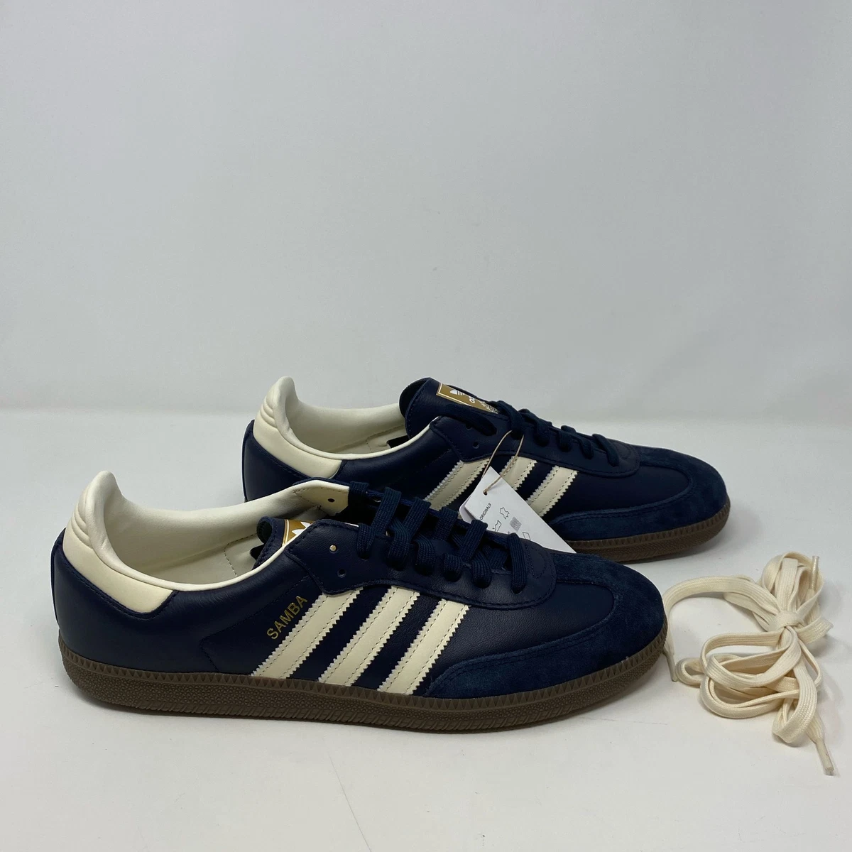 adidas Samba OG White Blue | eBay