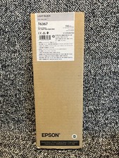 Genuine Epson Light Black Ink Cartridge T6367 Date: September 2027