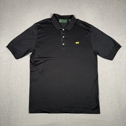 Hickey Freeman, Vintage Masters Shirt Mens XL Black Hickey Freeman Bobby Jones Golf Polo Italy