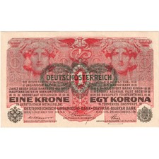 [#376785] Austria, 1 Krone, Undated (1919 - old date : 1916-03-01), UNC