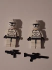 LEGO Star Wars: Clone Trooper Mini-Figure Phase 1 Lot Of Two