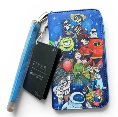 Loungefly Pixar Couples Tech Wallet Wall E Toy Story UP Incredible Coco Wristlet