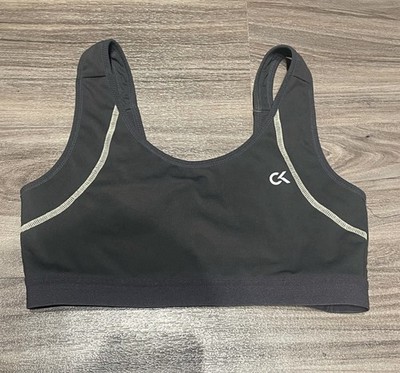 Women s Calvin Klein Green And Grey CK Sports Bra Size M