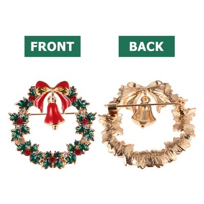 2 PCs Chic Brosche Weihnachten Zinklegierung Brosche elektropins Bestnile