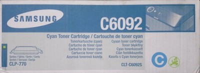 Samsung C6092, Original Cyan Toner Cartridge, CLP-770, CLT-C6092S OVP Genuine
