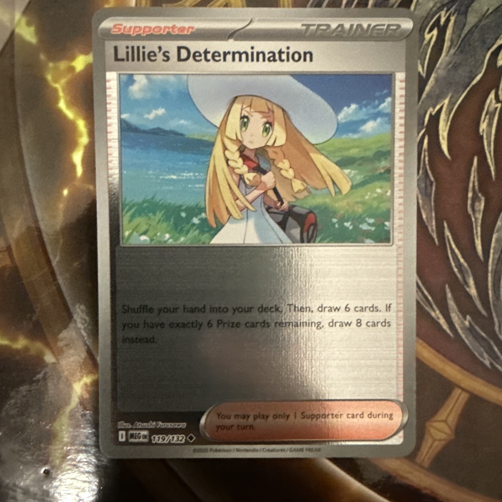 Pokémon TCG Mega Evolution Lillie's Determination 119/132 Reverse Holo Trainer