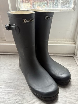 Aigle Unisex Kinder Regenstiefel schwarz Woody-Pop 2 Größe UK 5 EU 38