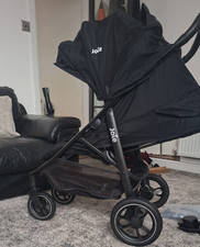 Joie litetrax 4 Single Folding Pushchair Pram, Black, Unisex