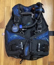 Oceanic Hera Women's Scuba Diving BCD Size Small w/ Air XS 2 Regulator *READ*