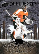 2023-24 Upper Deck #DR-20 Carter Hart Deep Roots Philadelphia Flyers.