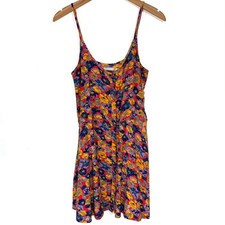 Kimchi Blue Urban Outfitters Floral Button Front Mini Dress Size Medium