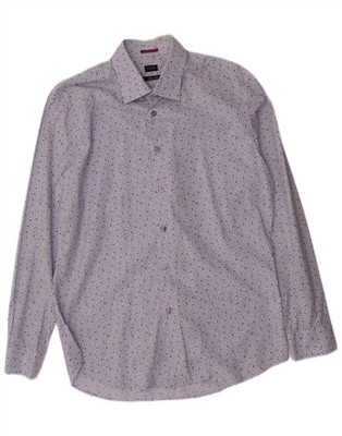 Paul Smith Herren Hemd Abstraktes Muster Slim Fit Größe 43 17 Mittelblau BQ16