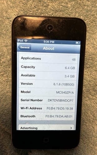 Genuine Apple iPod Touch 4th Generation 8GB Model A1367 in classic silver. - Picture 7 of 12