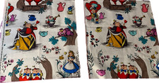 Alice in Wonderland Scrap 2 10.5"x12 Cotton Fabric Fat eighth Cat Queen Hatter