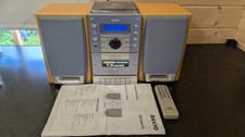 Sanyo DC-DA170A Micro Cassette Tape Radio HiFi System Bookshelf Works CD Issues