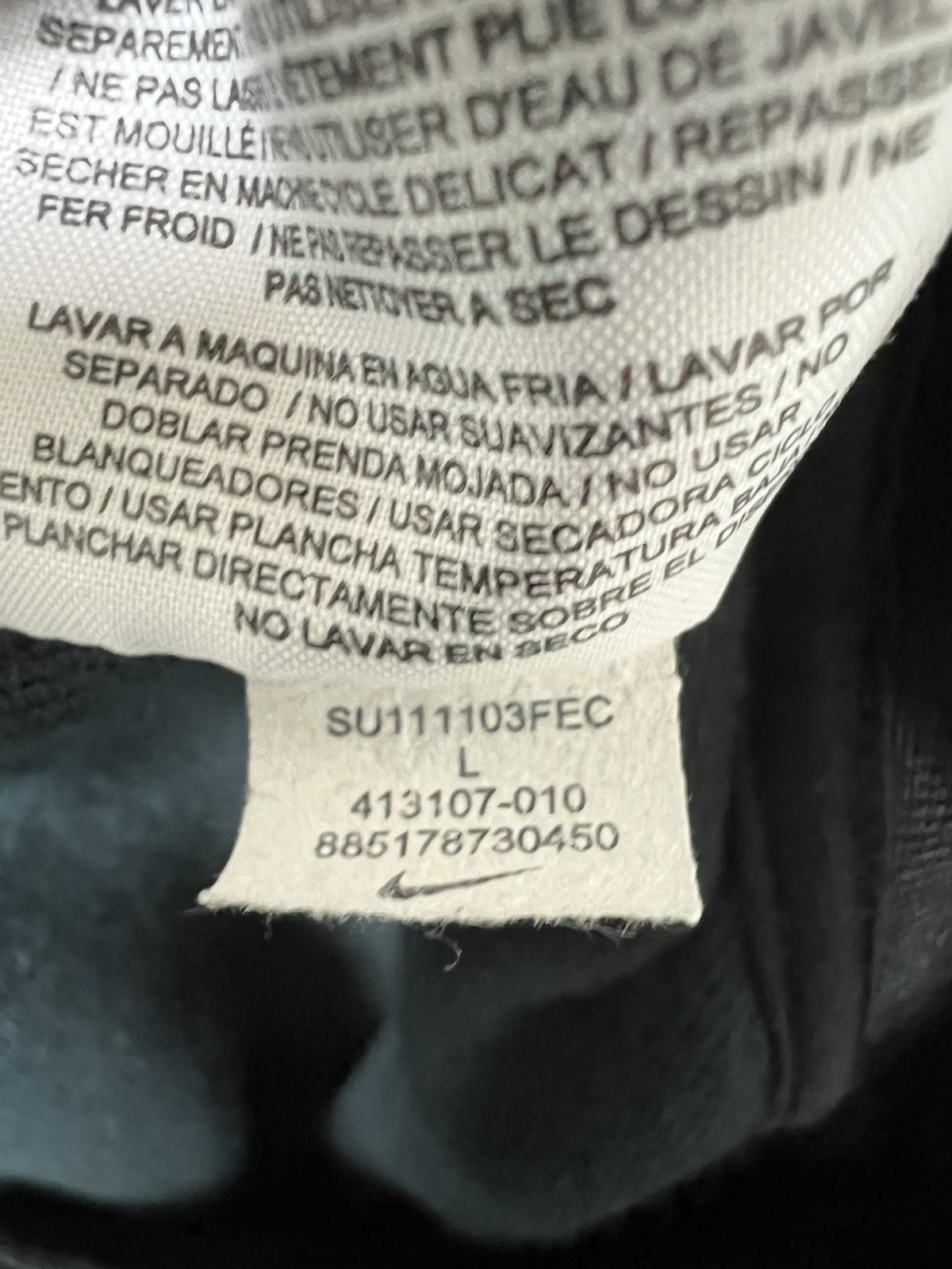 SACAI X NIKE Giacca Nike Juventus Torino Calcio Pista Nera Full Zip Uomo Large Ricamata