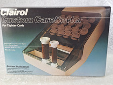 Vintage Clairol Custom Care Setter For Tighter Curls FT20 Works Rollers Clips
