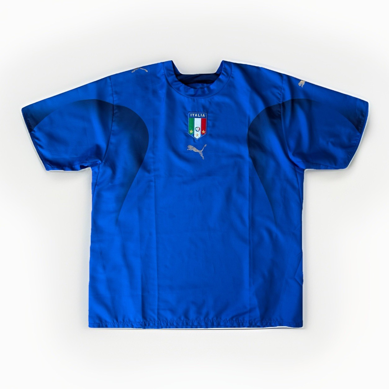Vintage Italy Jersey XL Blue 2006 World Cup Puma Home Fifa Soccer Sportswear