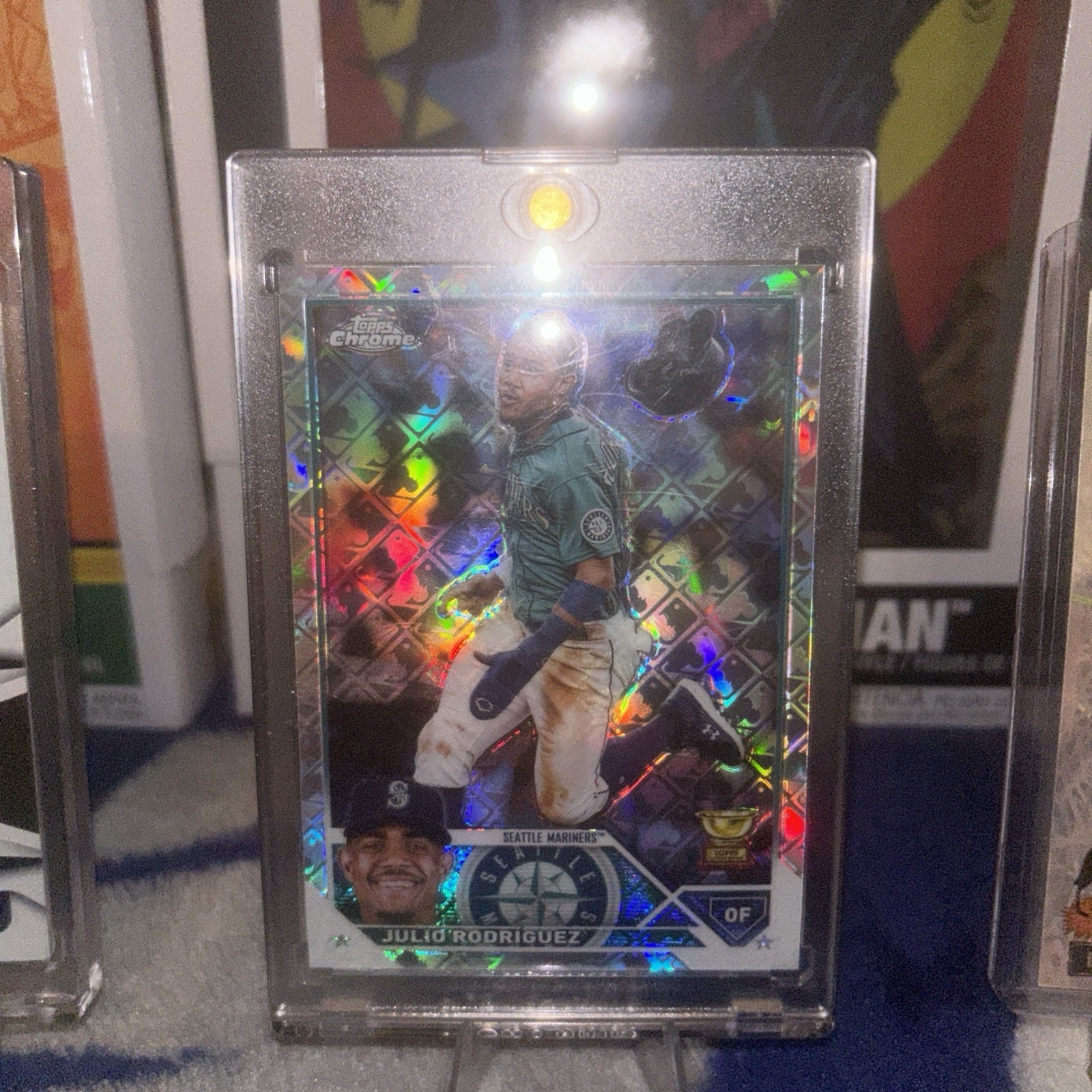 2023 Topps Chrome Logofractor - Julio Rodriguez #200 Refractor Rookie Cup