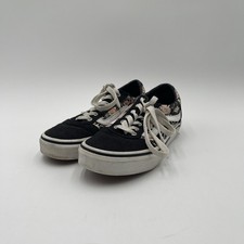 Vans Low Top Old Skool Sk8 Shoes Black Floral Kids Girls Missy Sz 2 Grunge