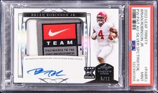 2022 Leaf Trinity Brian Robinson Jr Patch AUTO /12 Silver Spectrum PSA 9 RC