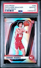 2024 PANINI PRIZM SILVER PRIZM #265 ZACCHARIE RISACHER ROOKIE RC PSA 10