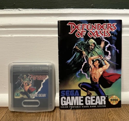 Defenders Of Oasis For SEGA Game Gear 1992 RPG + Manual & Case, Tested & Working