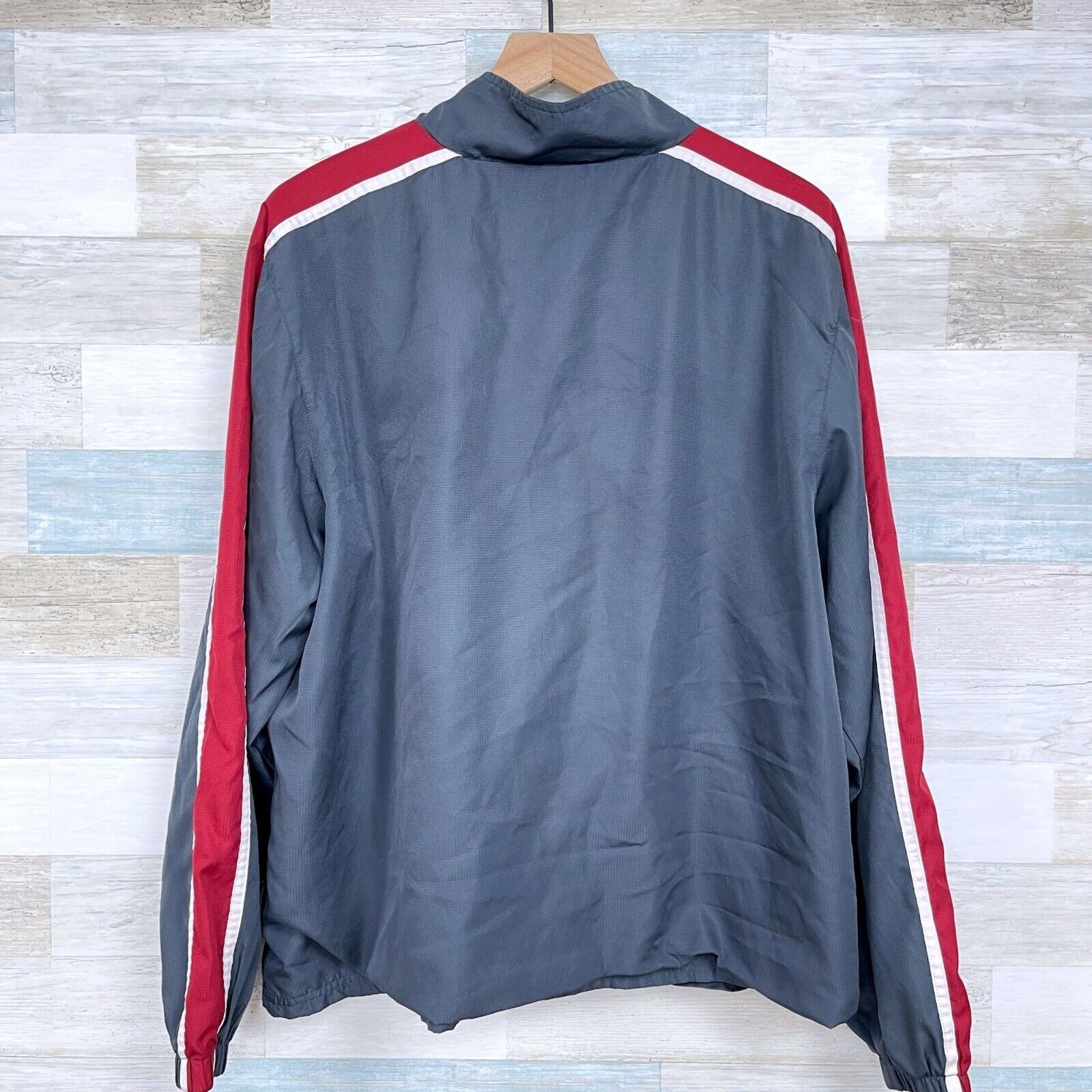 Starter Basic Track Jacket Black Red Full Zip Moc… - image 4