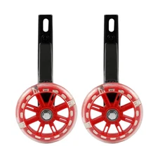 Kids Bicycle Training Wheels 2PCS with Flashing Light for 12 to 20 Inch Bikes