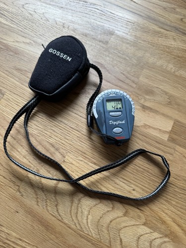 Gossen Digiflash Belichtungsmesser, Etui, Batterie, Trageleine - Bild 1 von 4