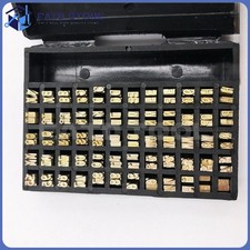 Hot Stamp Copper Letters  120pcs 2*3*15mm Thermal Ribbon Printing Font