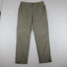 REI Coop Convertible Pants Mens 36x34 Beige Taupe Relaxed Fit Performance Tech