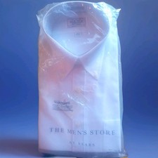 Vintage Sears The Men's Store Dress Shirt White Long Sleeve Size 16.5 Menswear