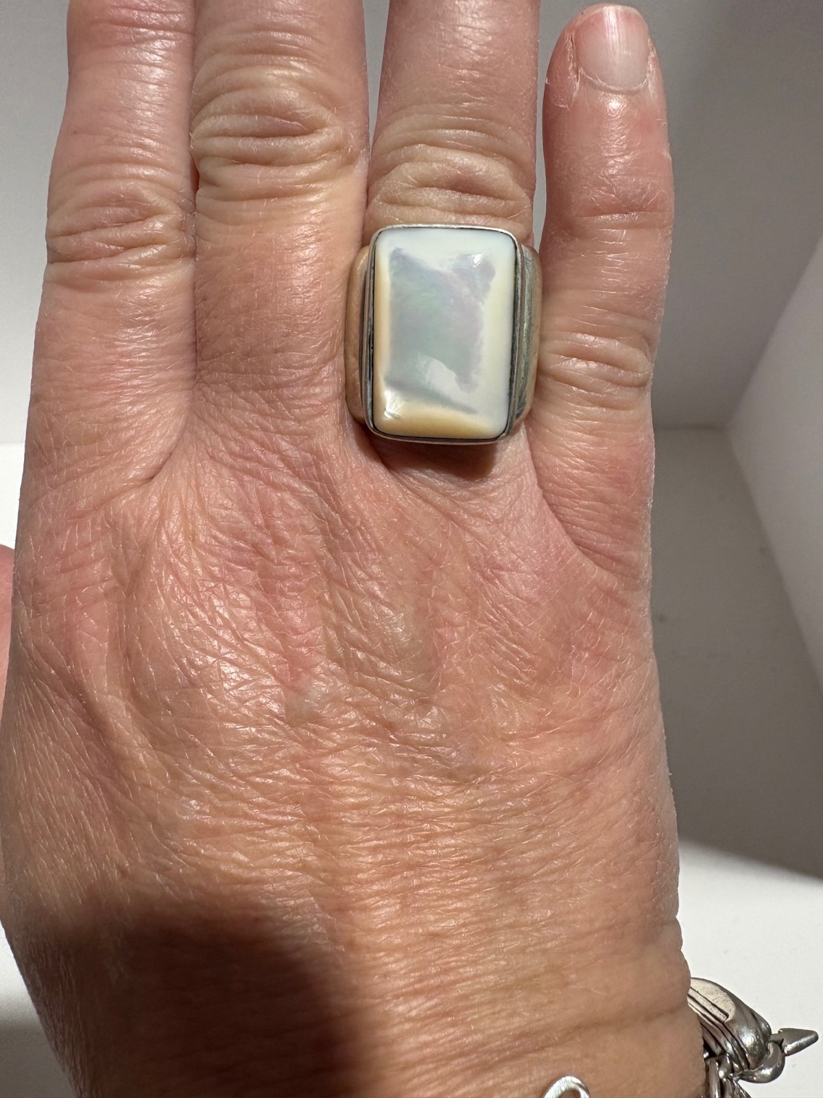 Moonstone Triple Wrap Sterling Silver Stunning St… - image 6