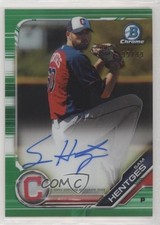 2019 Bowman Chrome Prospects Green Refractor 95/99 Sam Hentges #CPA-SHE Auto rk7