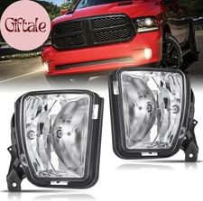 Fog Lights Assembly Compatible with 2013 2014 2015 2016 2017 2018 Dodge Ram 1500