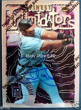 CECIL FIELDER Signed 1996 Finest Intimidators #84 Auto PSA/DNA Tigers Autograph