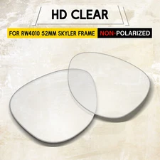 HD Clear Replacement Lenses for Ray-Ban Meta Skyler RW4010 52mm Smart Glasses