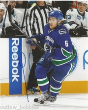 Vancouver Canucks Yannick Weber Signed Autographed 8x10 Photo COA D