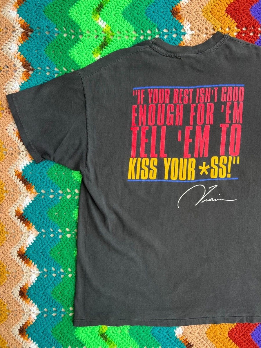 Vintage 90s Travis Tritt Kiss Your Ass T-Shirt Black Winterland | eBay