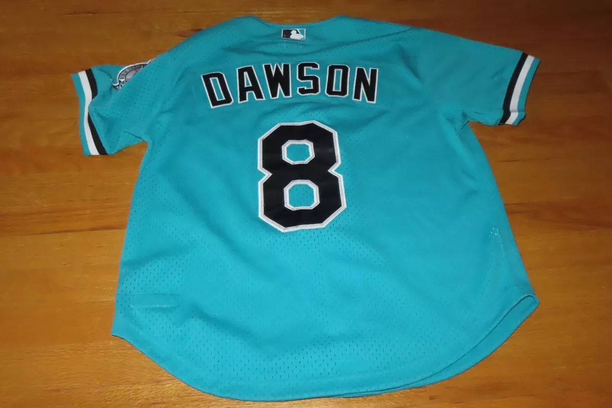 Mitchell & Ness ANDRE DAWSON No. 8 FLORIDA MARLINS (LG) Baseball Jersey