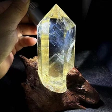 480g natural citrine quartz obelisk healing mineral energy gift 1pc