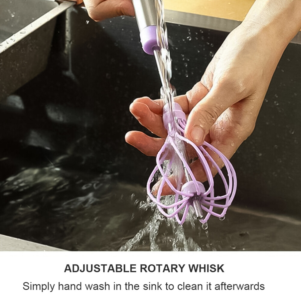 Adjustable Rotation Egg Beater Metal Whisk Mini Hand Held Mixers eBay