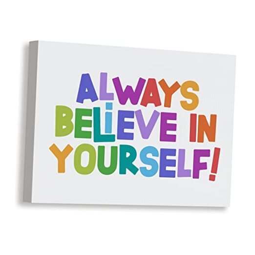 Always Believe In Yourself Canvas Wall Art Prints Decor for Office Home believe