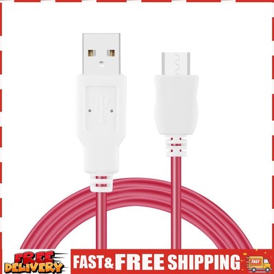 1 m Ladekabel für Fuhu Nabi DreamTab DMTab Jr XD 2S Elev8 Tablet (rot) SN9F