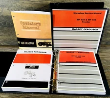 Massey Ferguson 150 Tractor Service Parts Operators Manual Repair Shop Set Owner
