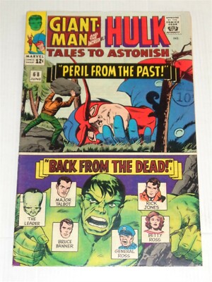 TALES TO ASTONISH #68 FN+ (6.5) JUNE 1965 HULK MARVEL COMICS **